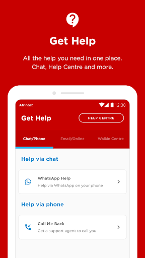 Afrihost - Image screenshot of android app