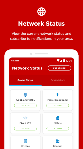 Afrihost - Image screenshot of android app