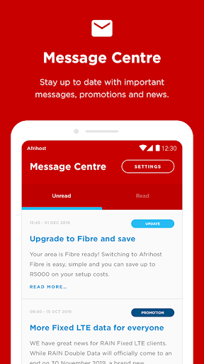 Afrihost - Image screenshot of android app