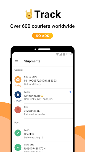 AfterShip Package Tracker - Tr - Image screenshot of android app