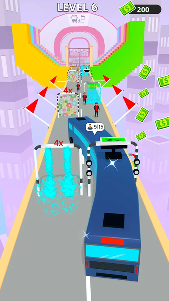 Bus Stack: Running Game 3D - Gameplay image of android game