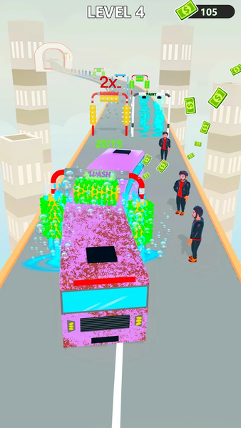 Bus Stack: Running Game 3D - Gameplay image of android game