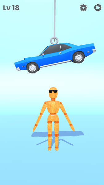 Drag to Smash Bones - Gameplay image of android game