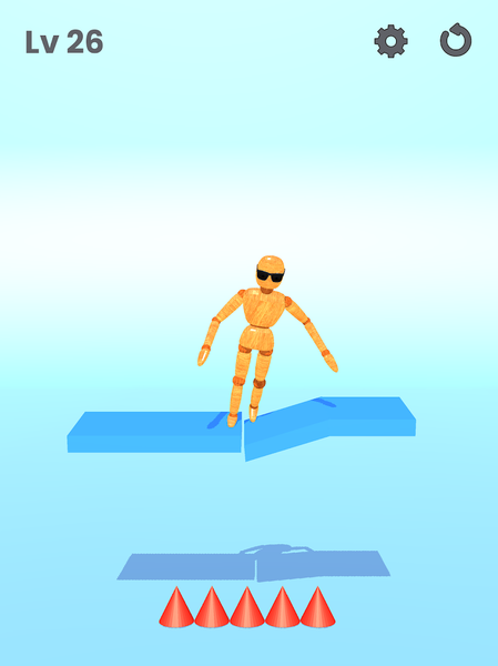 Drag to Smash Bones - Gameplay image of android game