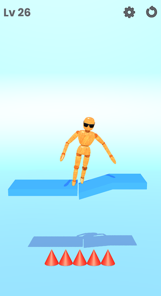 Drag to Smash Bones - Gameplay image of android game