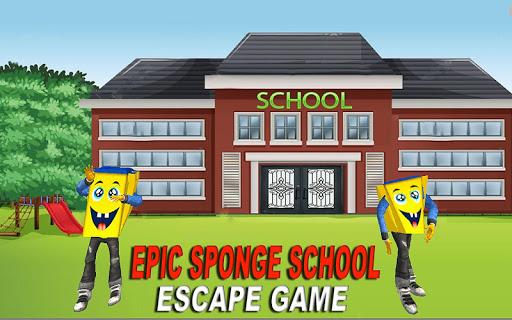 Epic Sponge School Escape - Crazy Fun Run 3D Games - Gameplay image of android game