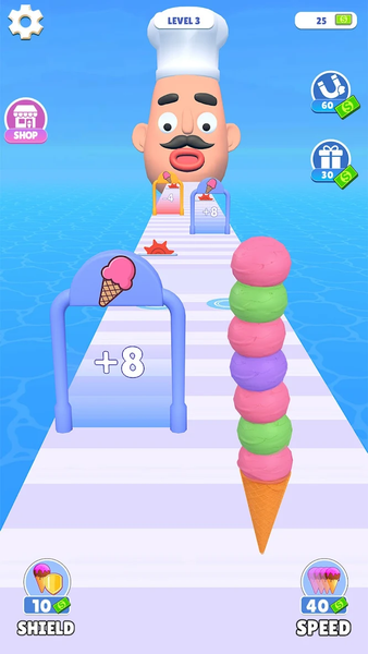 Stacky Ice Cream Runner - عکس بازی موبایلی اندروید