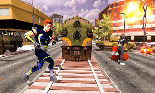 Iron Superhero Strike: Battle Royal War Shooting - Gameplay image of android game