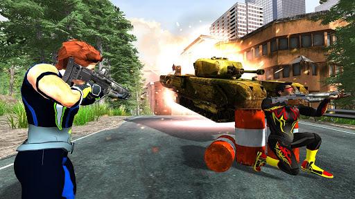 Iron Superhero Strike: Battle Royal War Shooting - Gameplay image of android game