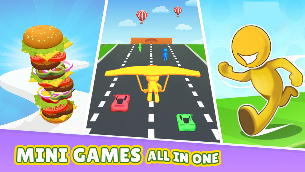 Perfect Runner: 3D Mini Games - Gameplay image of android game