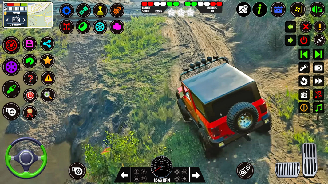 Offroad Jeep: Jeep Games 2024 - Gameplay image of android game