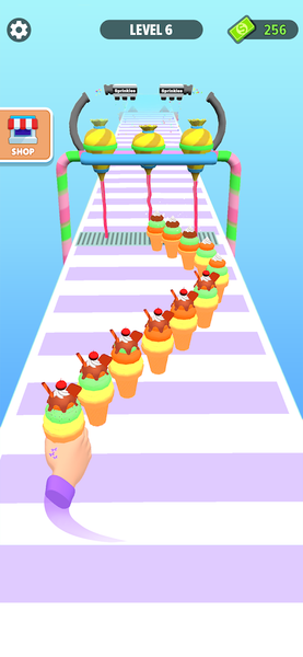 Ice Cream Stack Runner Games - Gameplay image of android game