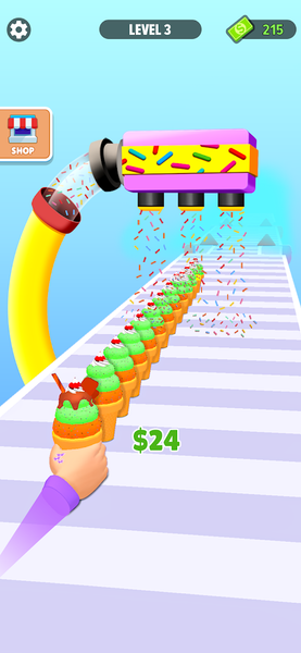 Ice Cream Stack Runner Games - عکس بازی موبایلی اندروید