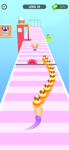Ice Cream Stack Runner Games - Gameplay image of android game