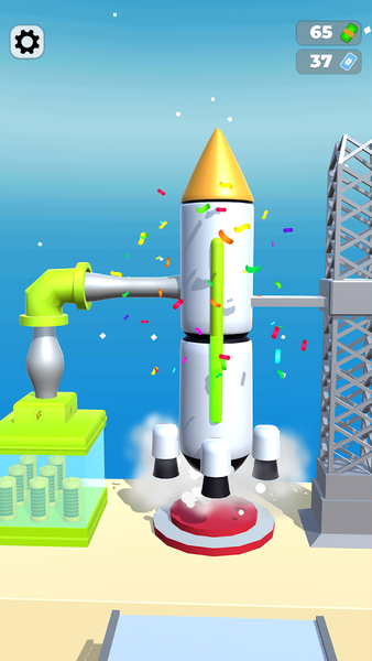 Recharge Rocket Run - Gameplay image of android game