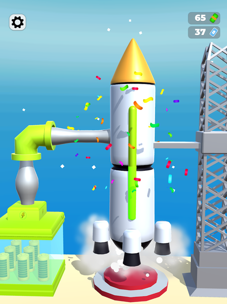 Recharge Rocket Run - Gameplay image of android game