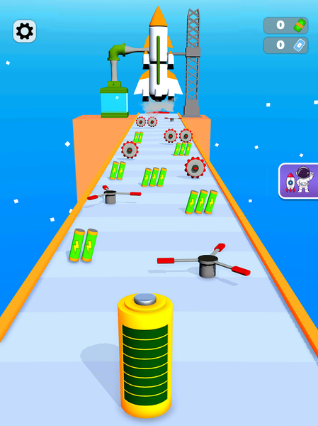 Recharge Rocket Run - Gameplay image of android game