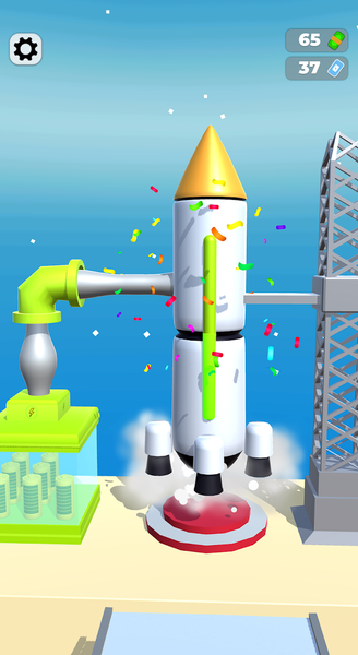Recharge Rocket Run - Gameplay image of android game