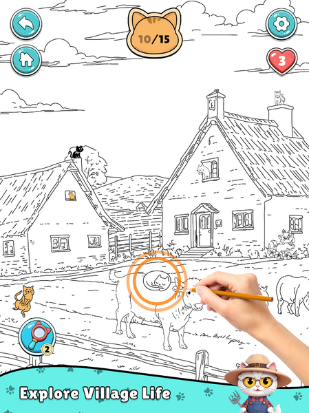Spot The Cat Games - عکس بازی موبایلی اندروید