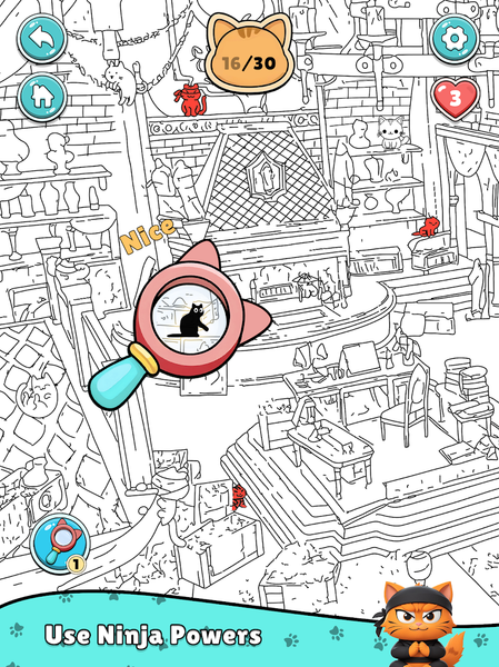 Spot The Cat Games - عکس بازی موبایلی اندروید