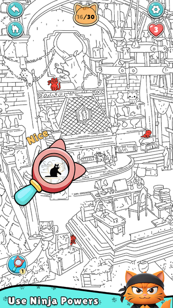 Spot The Cat Games - عکس بازی موبایلی اندروید