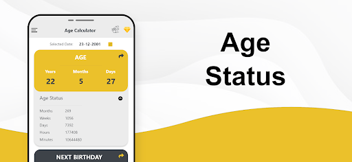 Age Calculator - Date of Birth - عکس برنامه موبایلی اندروید