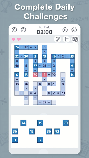 CrossMath - Number Puzzle Game - عکس بازی موبایلی اندروید