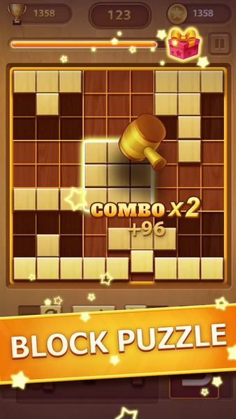 Wood Block Puzzle - Gameplay image of android game