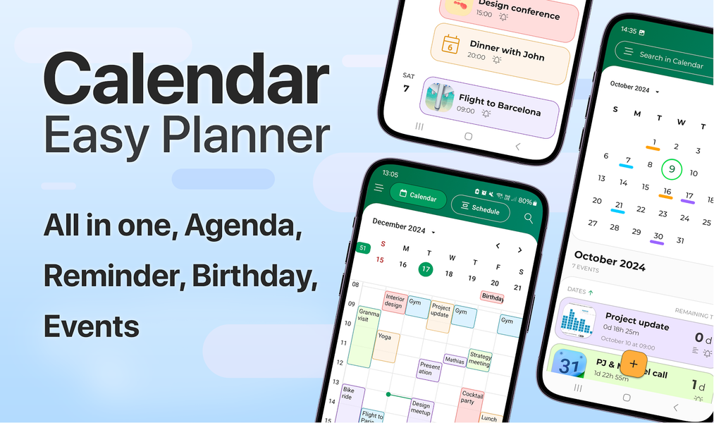 Calendar - Easy Planner - Image screenshot of android app