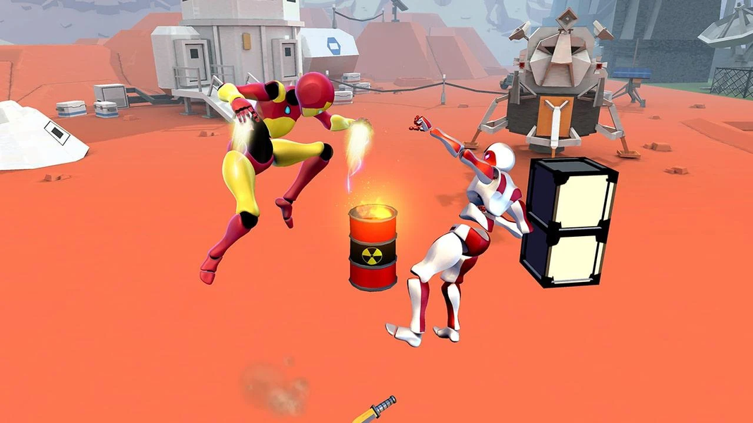 Stickman Superhero Battle - Gameplay image of android game