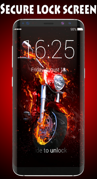 Motorcycle Wallpapers & Locker - Image screenshot of android app