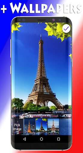 Paris Eiffel Tower Lock Screen - عکس برنامه موبایلی اندروید