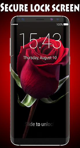 Rose Lock Screen & Wallpapers - Image screenshot of android app