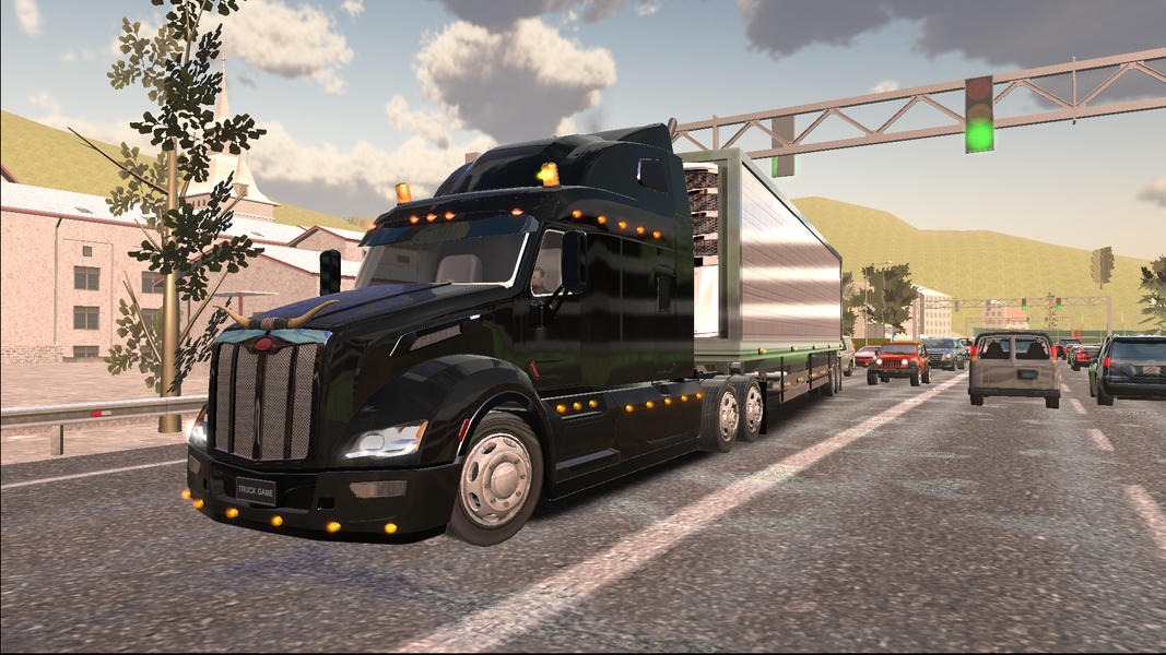 Truck Simulator Game - Gameplay image of android game