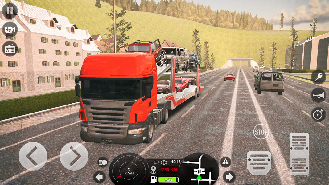 Truck Simulator Game - Gameplay image of android game