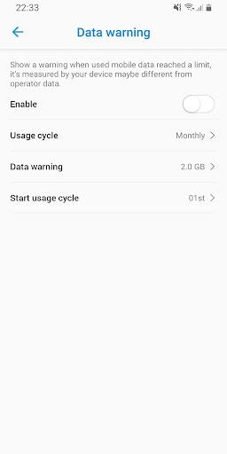 Data Usage - Data Manager - Image screenshot of android app