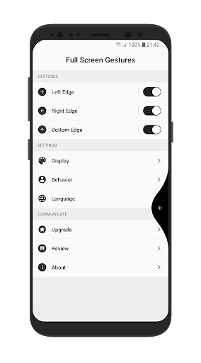 Full Screen Gestures - Image screenshot of android app