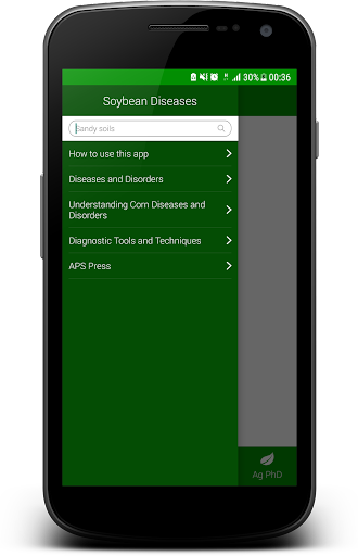 Ag PhD Soybean Diseases - Image screenshot of android app