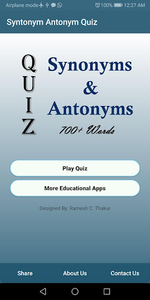 Quiz: The Name of the Game is SYNONYMS!