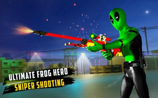Frog Ninja Hero City Rescue Superhero Games - Gameplay image of android game
