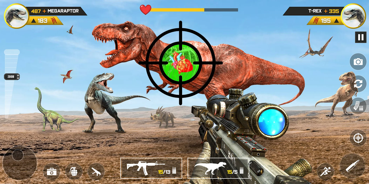 Dinosaur Games: Hunting Clash - عکس بازی موبایلی اندروید