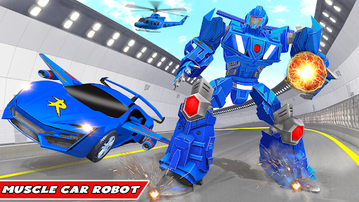 Muscle Car Robot Car Game - Image screenshot of android app