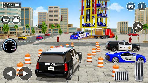 Multi Level Police Car Parking - Gameplay image of android game