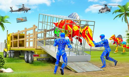 Truck Transport Sim Dino Robot - Image screenshot of android app