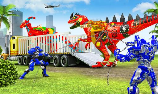 Truck Transport Sim Dino Robot - Image screenshot of android app