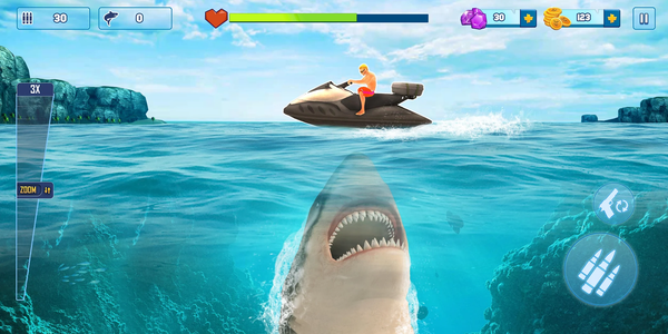 Shark Attack: 3D Hunting Games Game for Android - Download