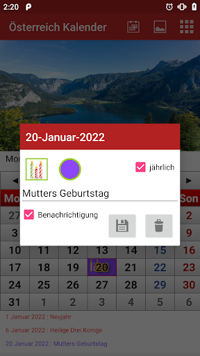 Österreich Kalender 2024 - Image screenshot of android app