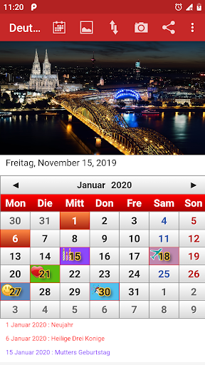 Deutsch Kalender 2024 - Image screenshot of android app