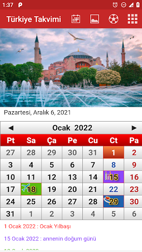 Turkey Calendar 2024 - عکس برنامه موبایلی اندروید