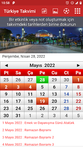 Turkey Calendar 2024 - عکس برنامه موبایلی اندروید
